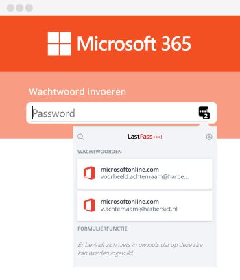 Voorbeeld LastPass: Voer automatisch wachtwoorden in