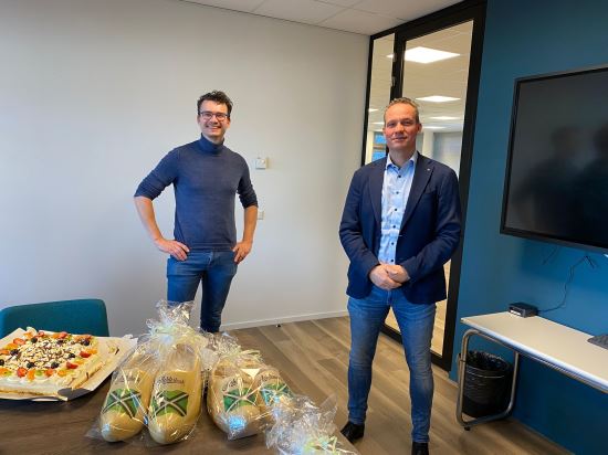 Foto: Emiel Harbers, CTO Harbers ICT en Ben van Zanten, Algemeen Directeur Bosveld